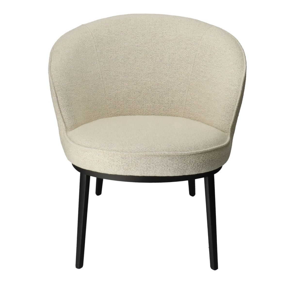 UQ NAGI LOUNGE BOUCLÉ Beige design Upholstered indoor armchair